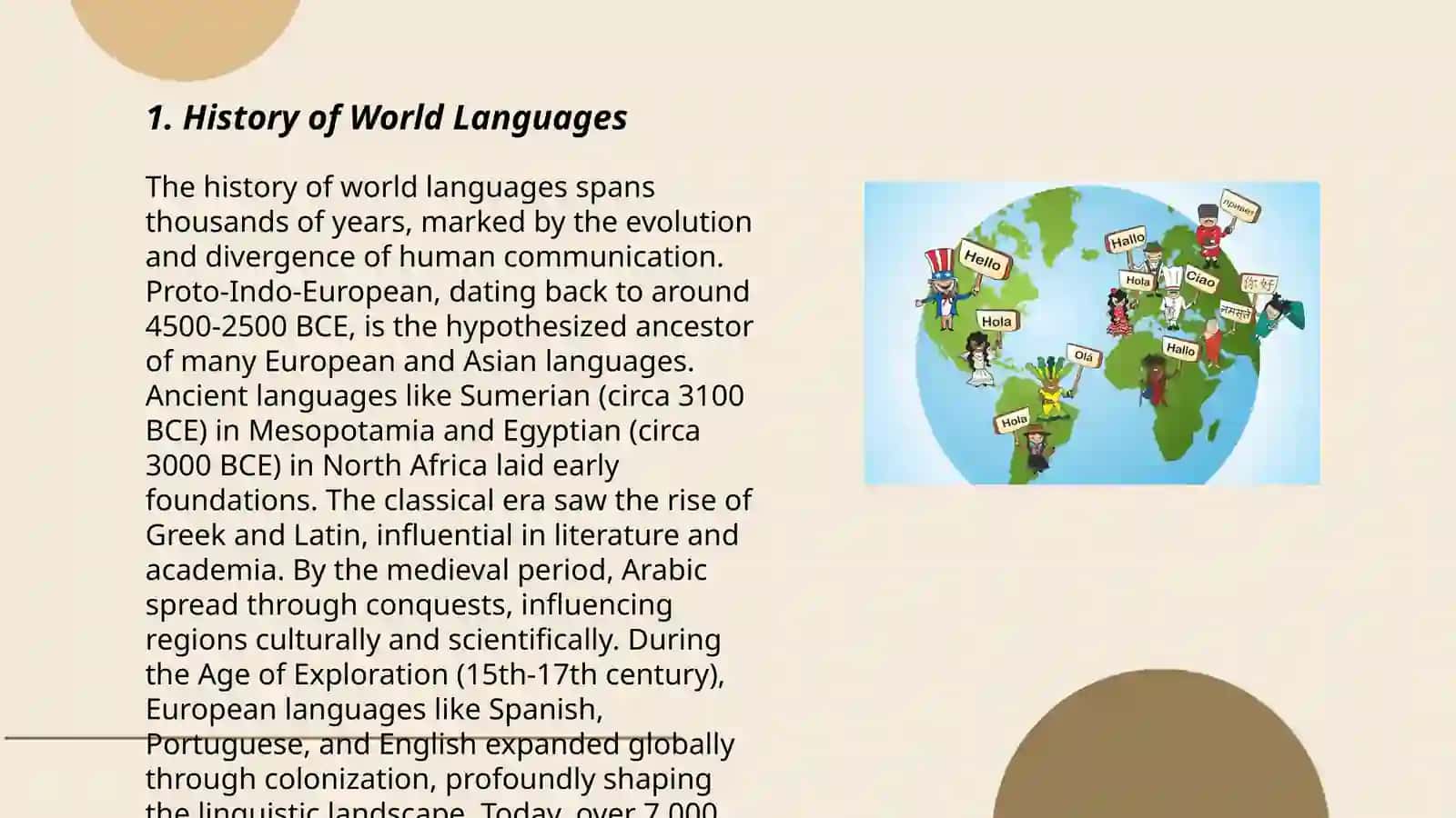 History of World Languages 3