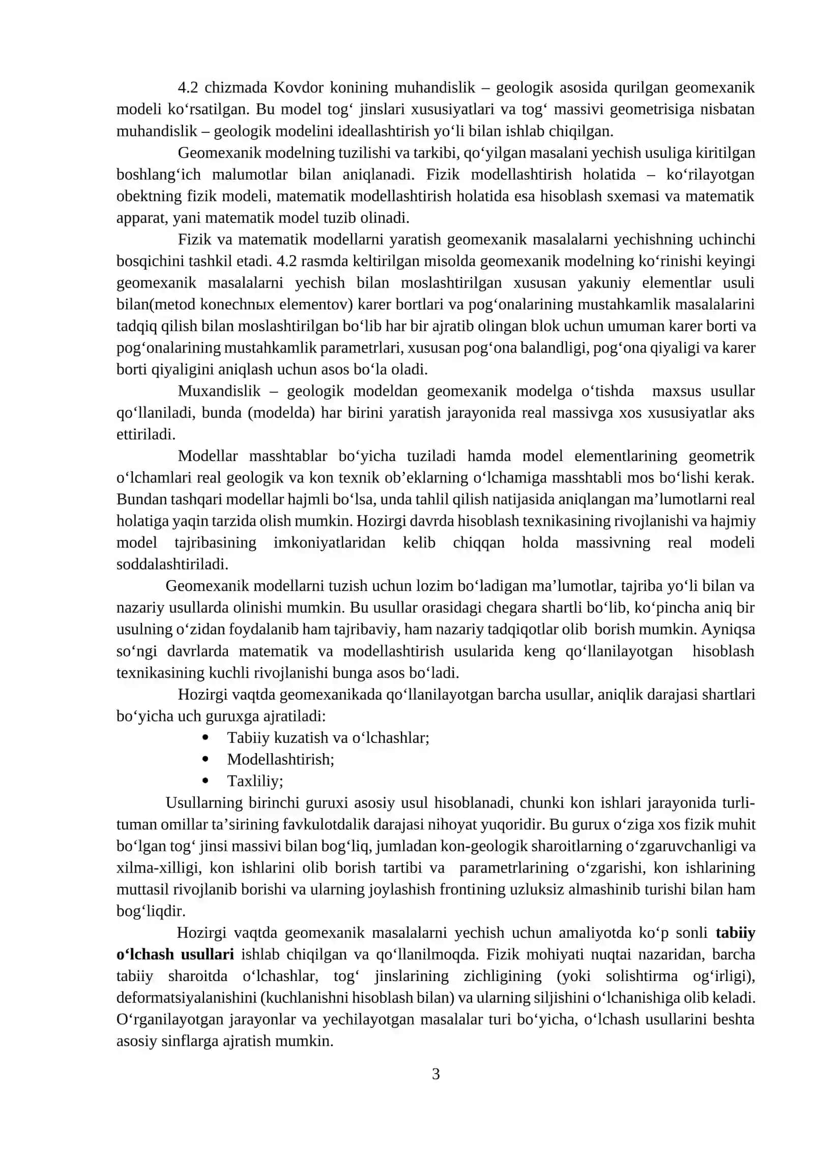 Geomexanik jarayonlarni tadqiq qilish usullari va umumiy uslubiy yondashish 3