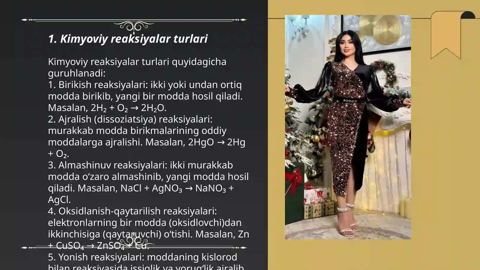 Kimyoviy reaksiyalar 3