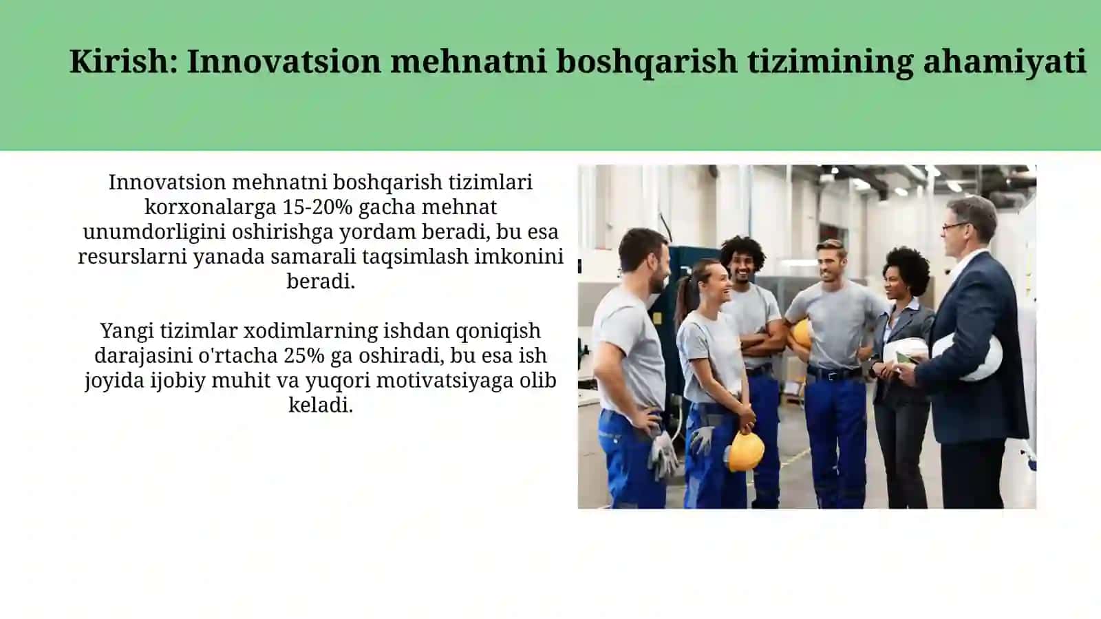 Innovatsion mehnatni boshqarish tizimlari 3