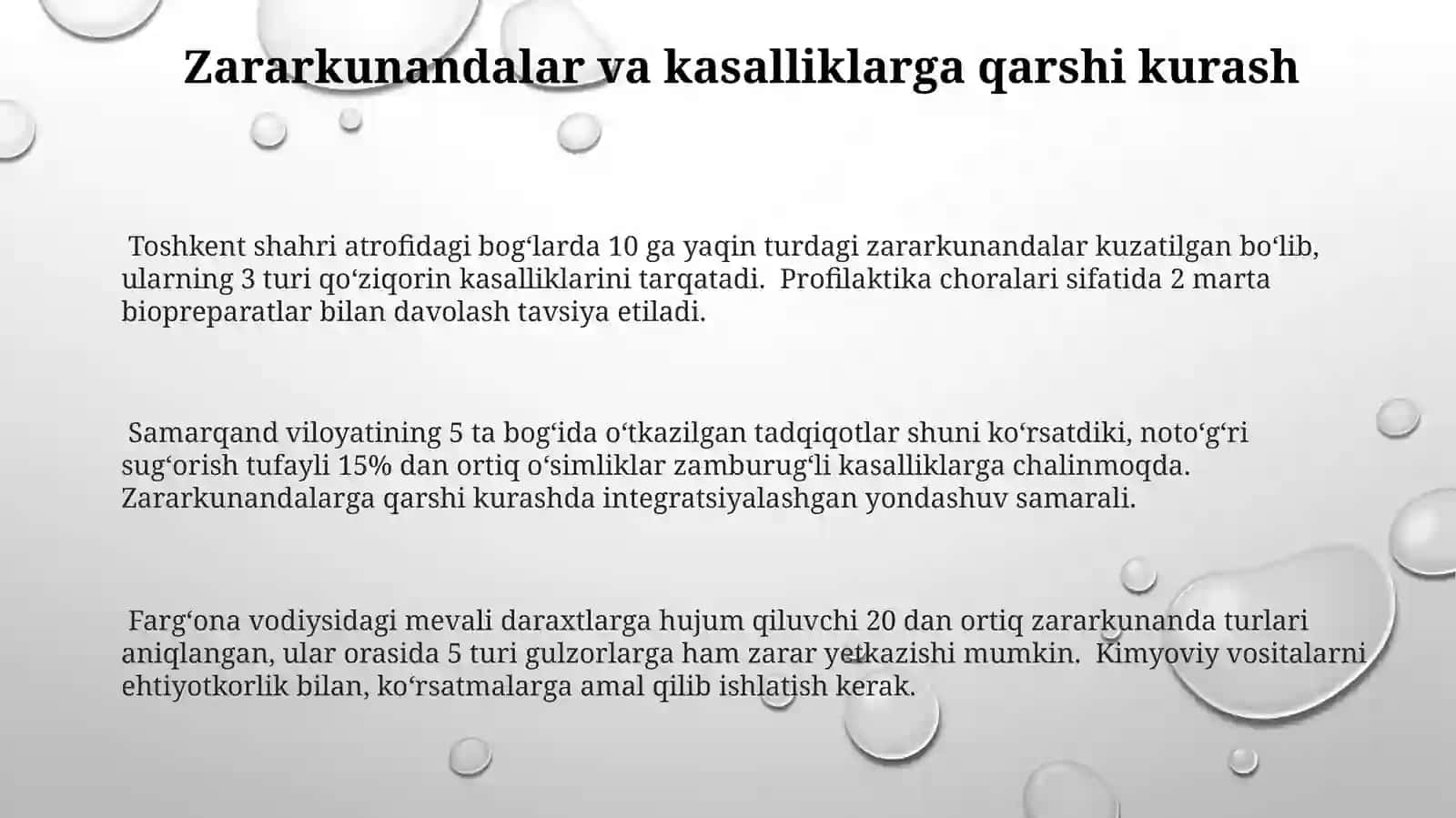 Bogʻ-parklar damay-sazorlar va gulzorlar yaratish sxemasi 3