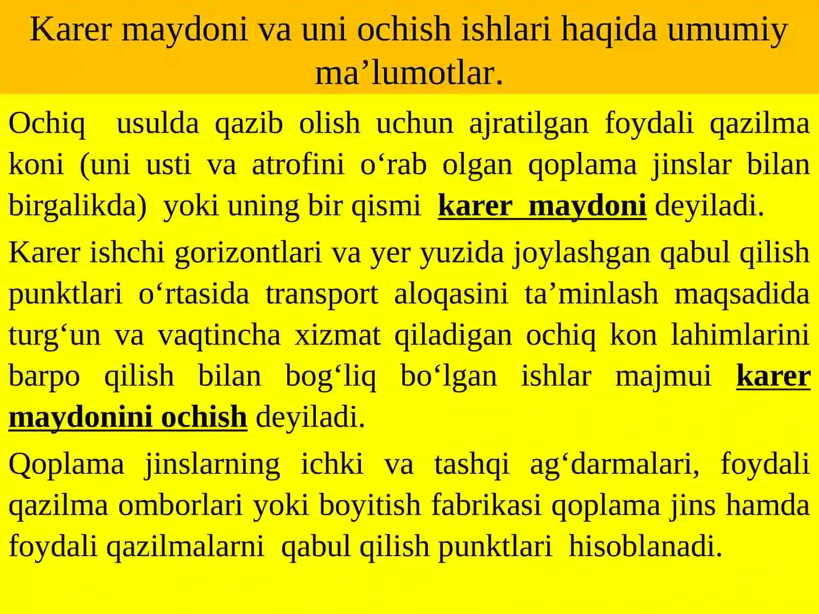 Ochiq kon lahimalari va ularning vazifalari 3