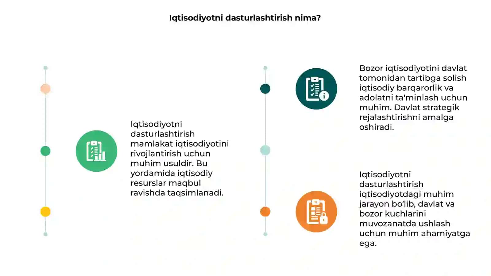 Iqtisodiyotni dasturlashtirish bozor iqtisodiyotini davlat tomonidan tartibga solish 3
