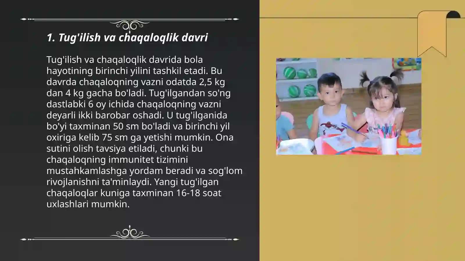 Maktabgacha yoshdagi bolalarning yosh davrlari 3
