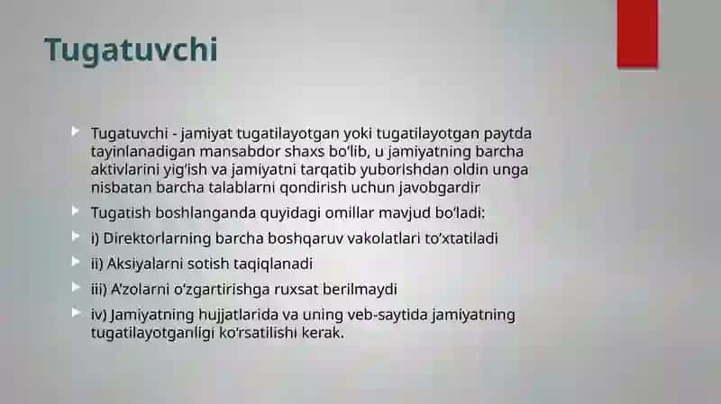 Toʻlovga qobiliyatsizlik va boshqaruv 3