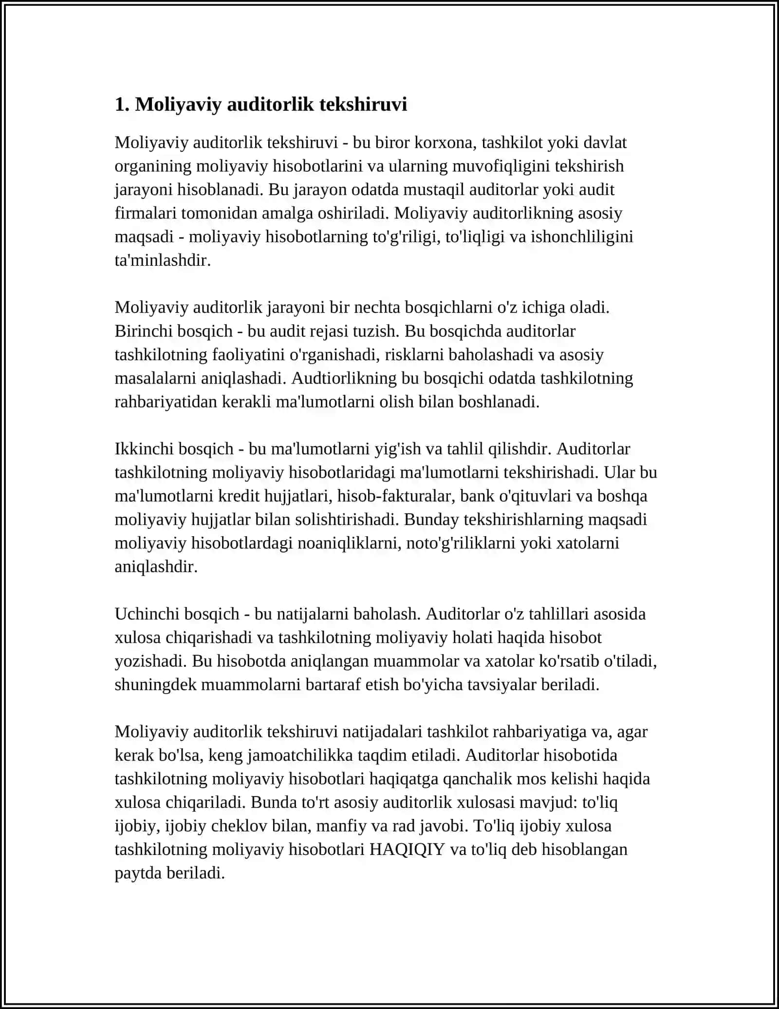 AUDITORLIK TEKSHIRUVINING TURLARI 3