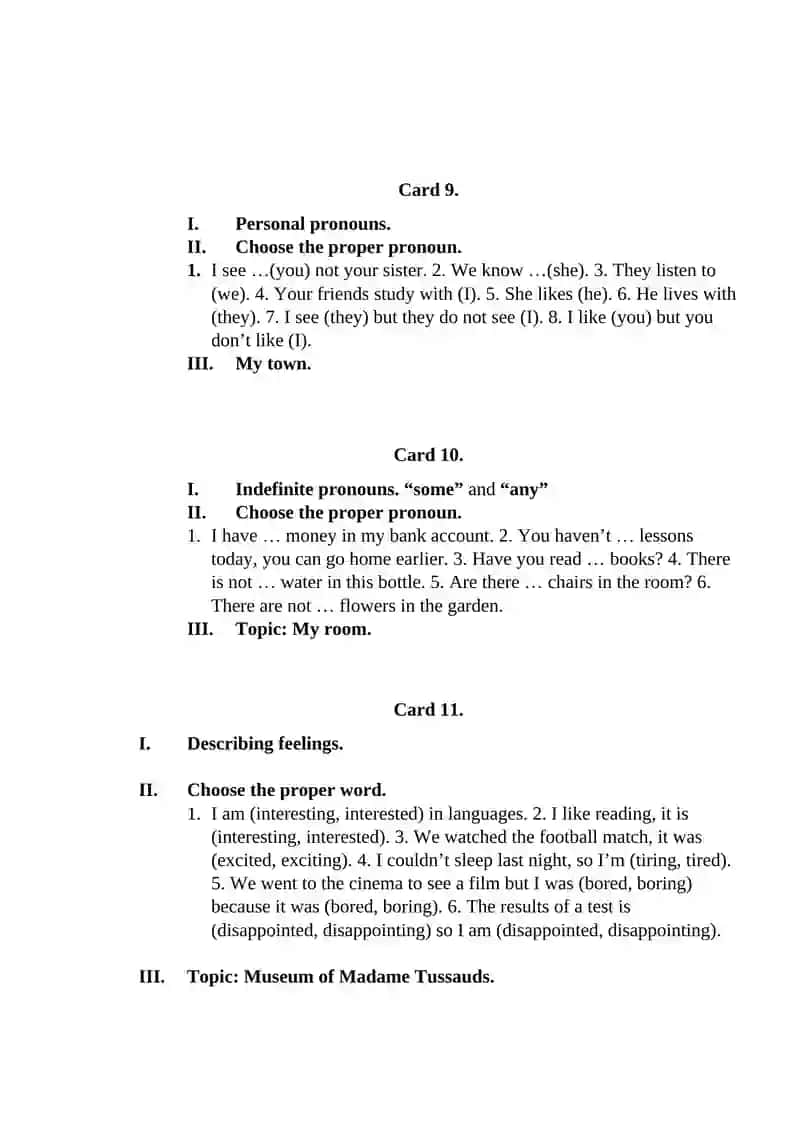 Present Simple 3