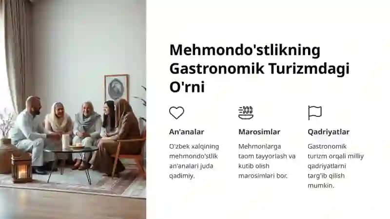 Gastronomik Turizm: Mahalliy Oshxona va Mehmondo'stlik 3