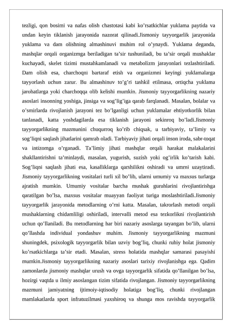 Jismoniy tayyorgarlik 3
