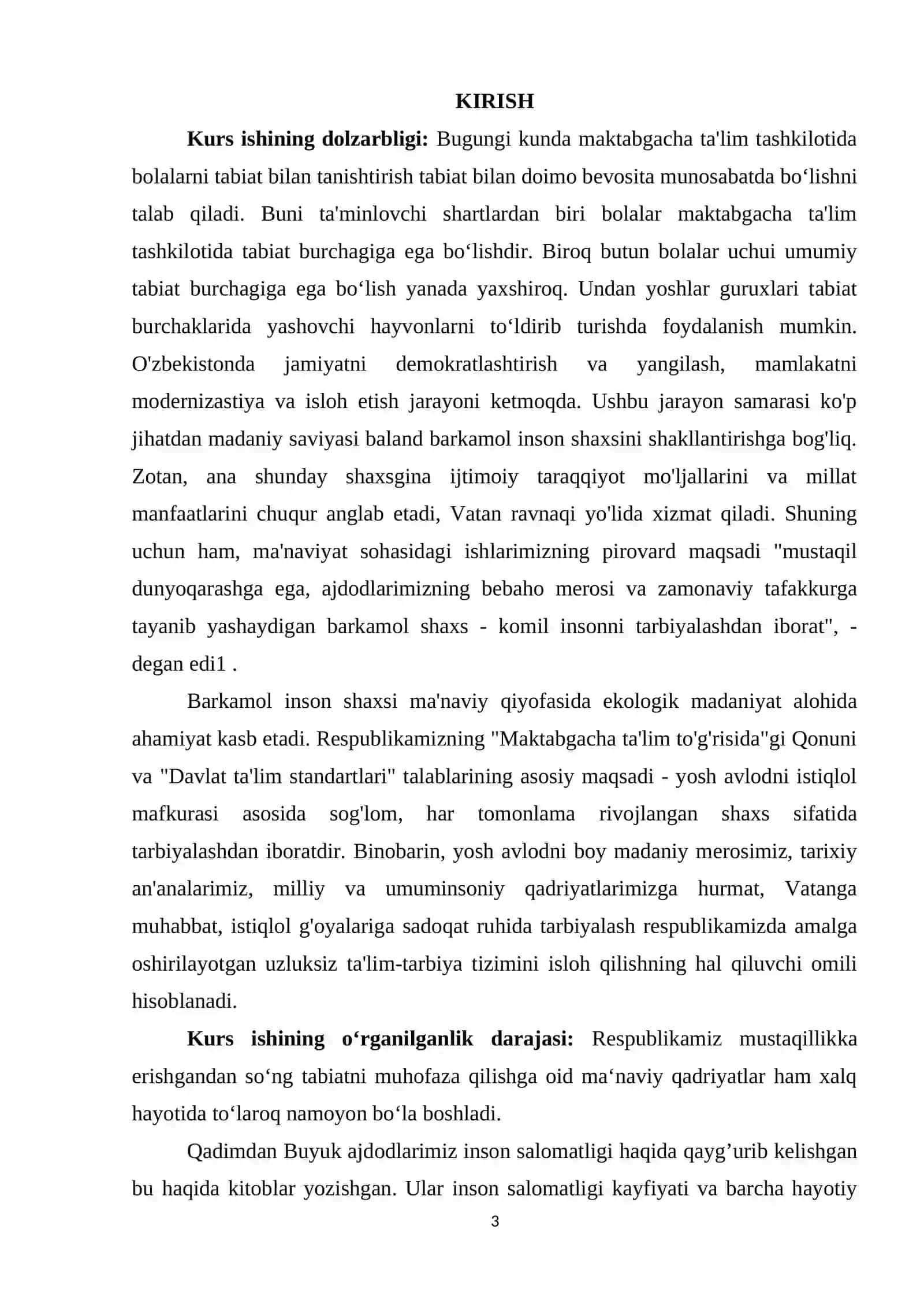 Maktabgacha ta’lim tashkilotlarida tabiat burchagini tashkil etish, unga  qoʻyiladigan talablar 3