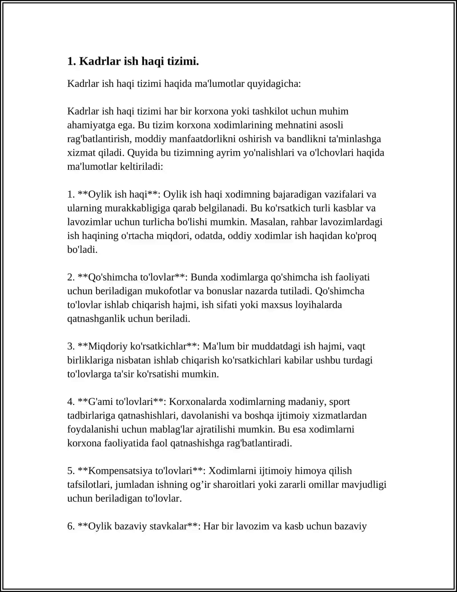 SANOAT KORXONASIDA KADRLAR MEXNATIGA HAQ TOʻLASH 3