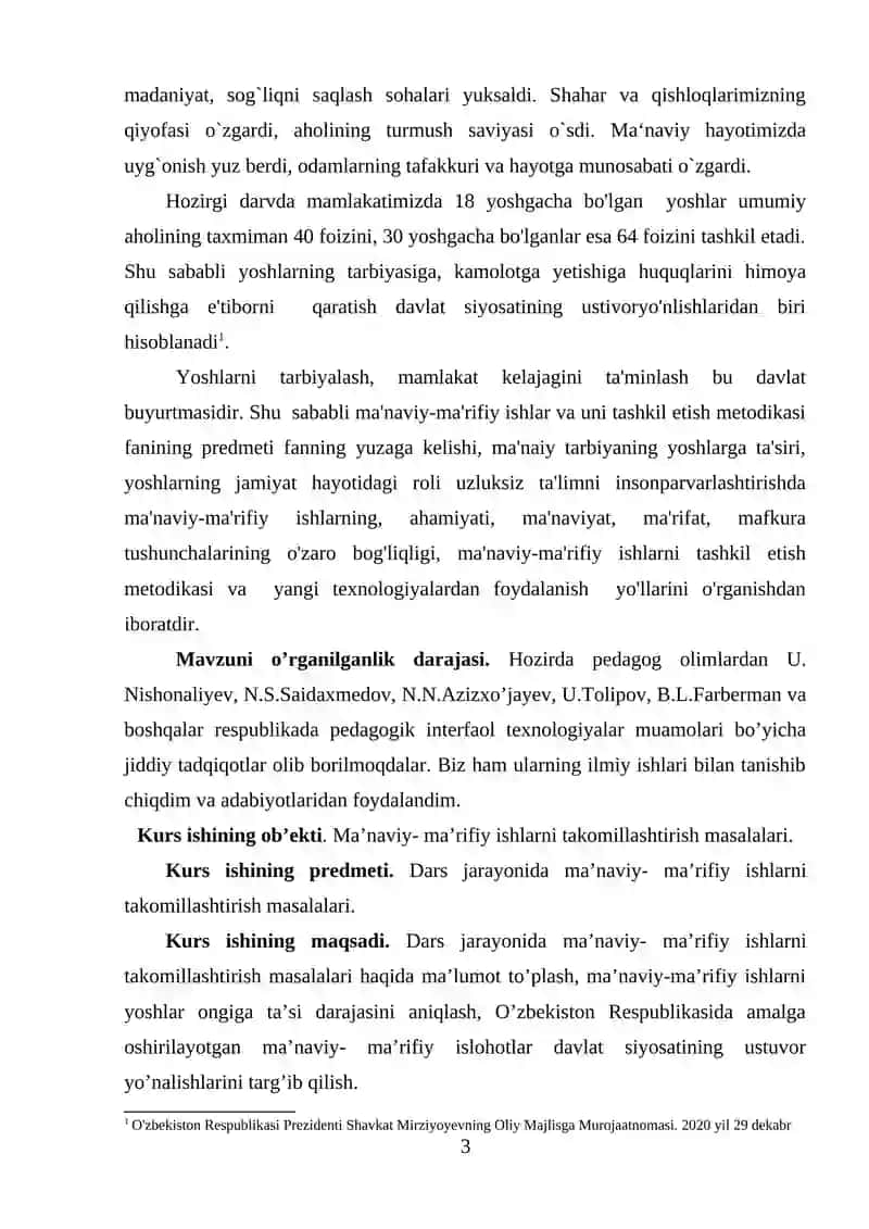 Mamlakatimizda ma’naviy marifiy islohotlar 3