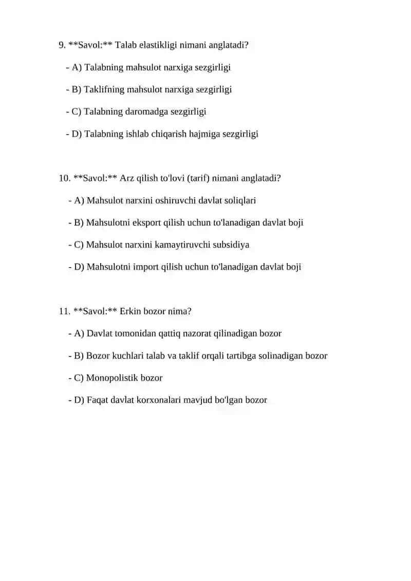 Bozor Iqtisodiyoti 3