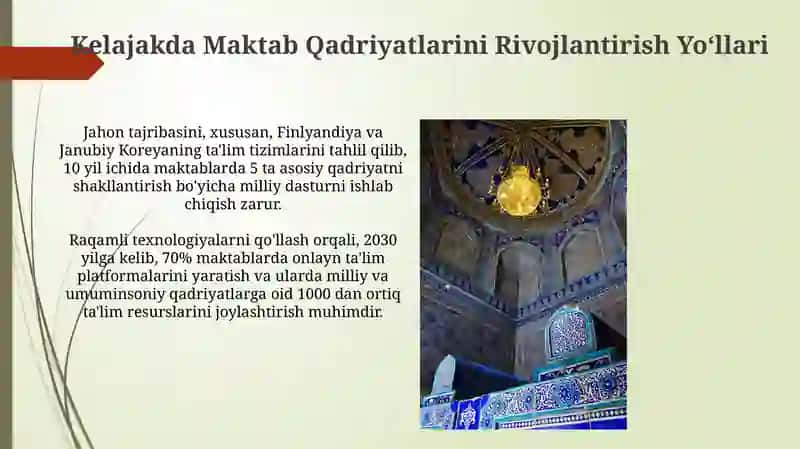 Maktab Qadriyatlarining Shakillanishi 3