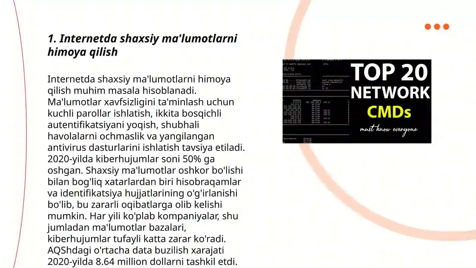 Tarmoq odob-axloqi (Infoetika) 3