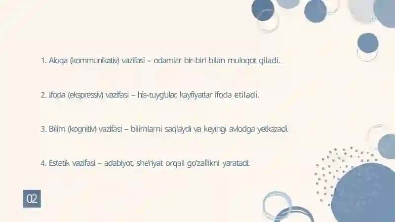 TILLARNING SHAKLLANISHI VA RIVOJLANISHI 3