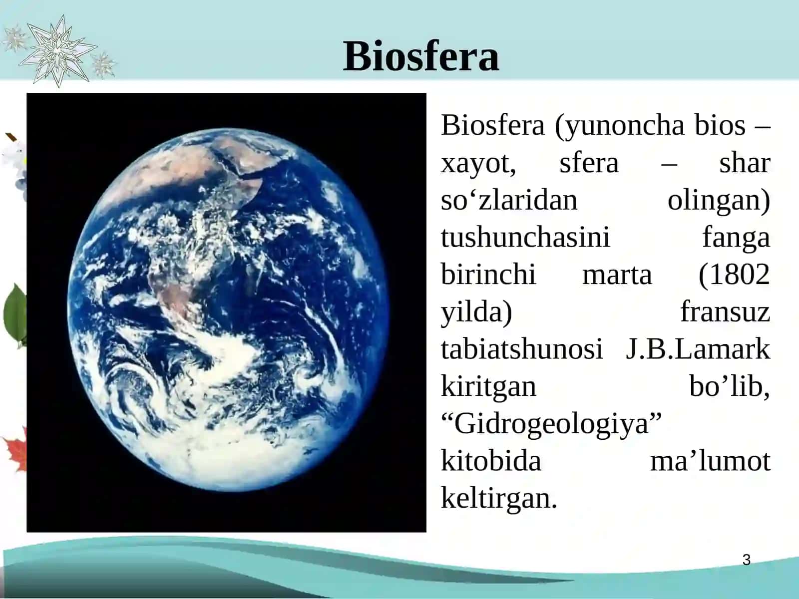 Biosfera xaqida ta’limot 3