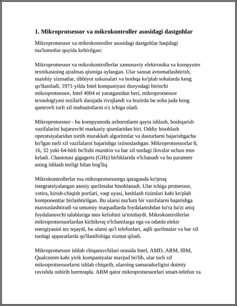 SONLI DASTURLARDA BOSHQARILADIGAN DASTGOHLAR 3