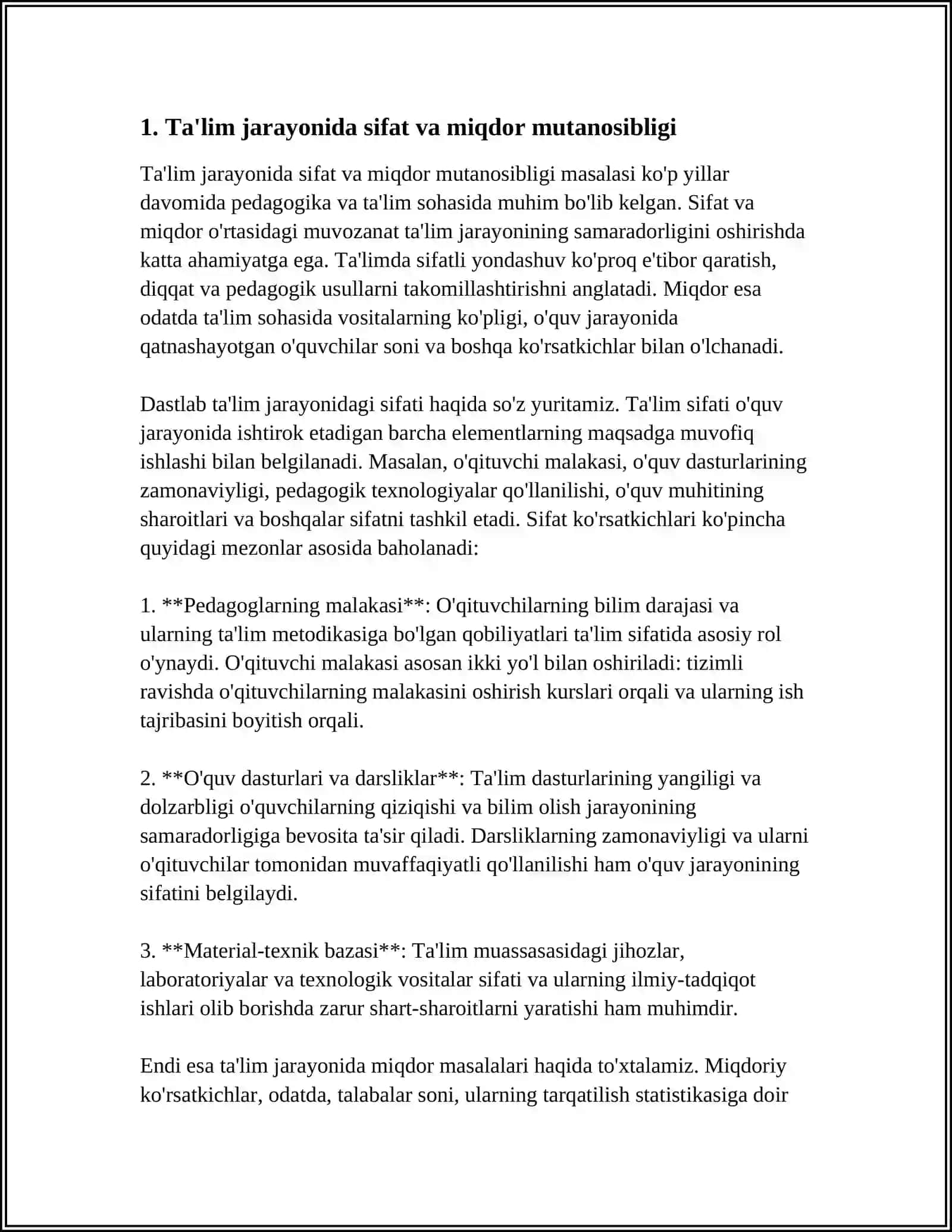 TURLARNING OʻZARO MIQDOR VA SIFAT MUNOSABATLARI 3