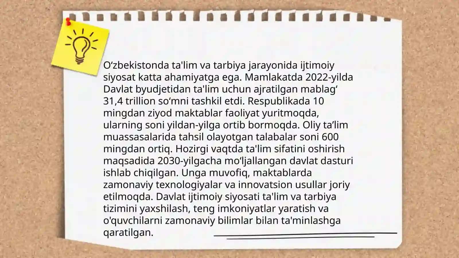 O'zbekistonda olib borilayotgan tarbiyaning oqitish jarayonida ijtimoiy siyosatning me'yoriy-huquqiy asaslari 3