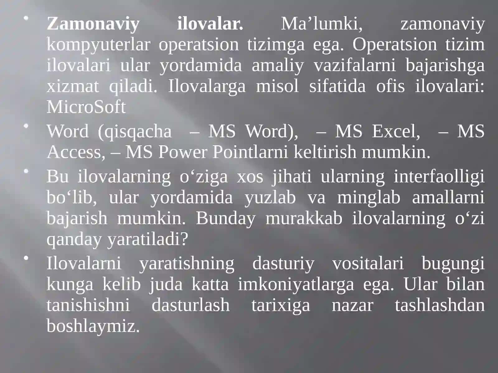 Delphi dasturlash muhitida zamonaviy ilovalar yaratishning rivojlanish bosqichlari 3
