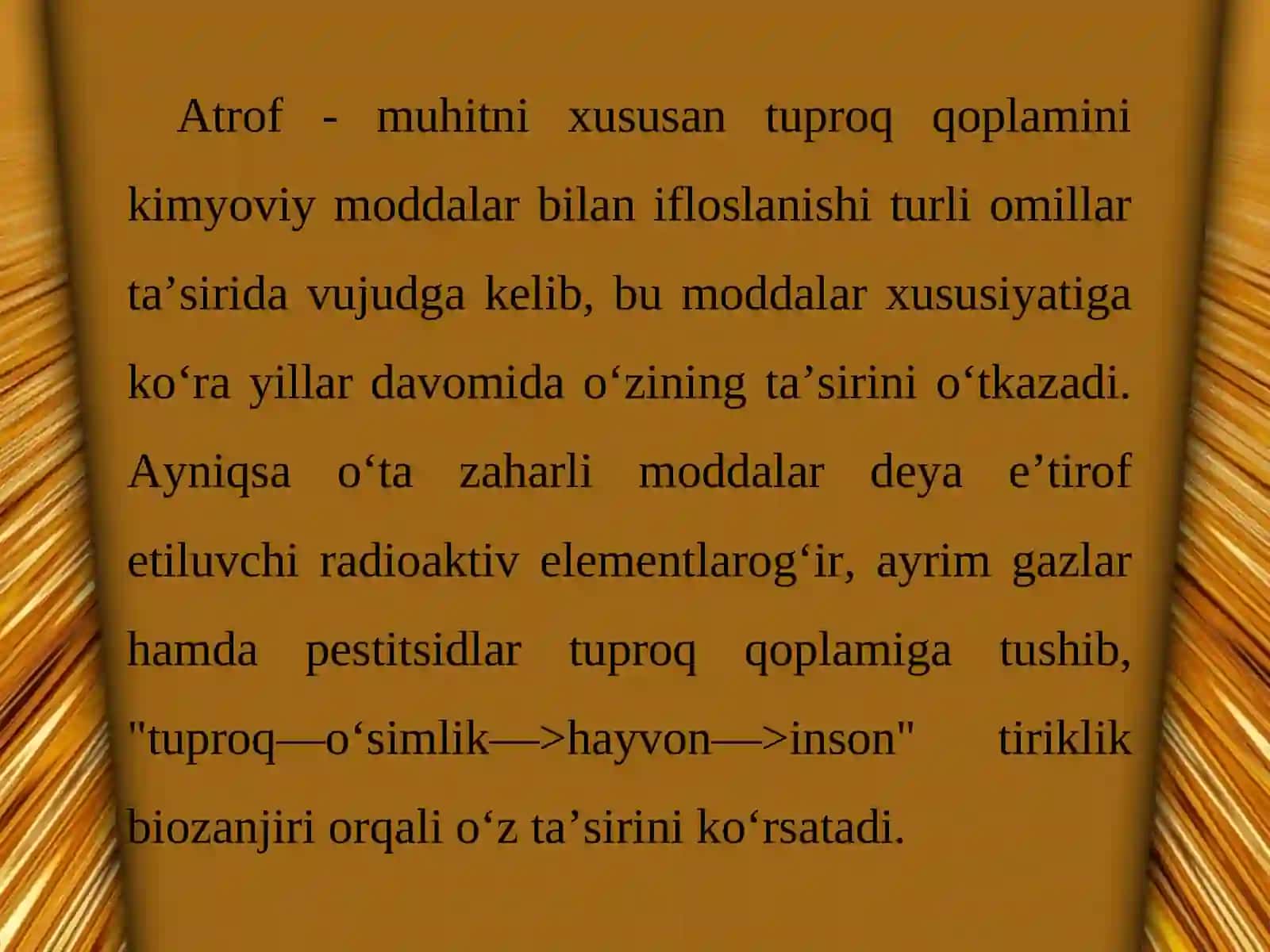 Zaharli va Texnogen Chiqindilarning Xususiyatlari 3