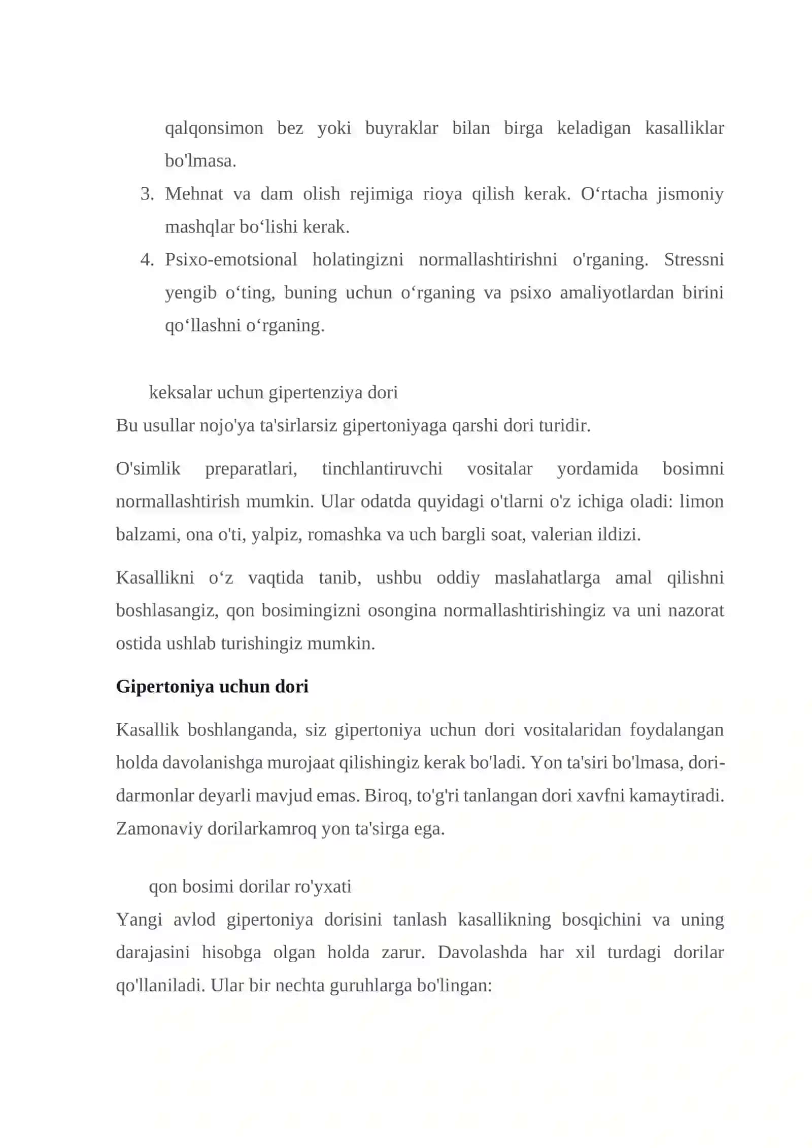 GIPERTONIYAGA QARSHI VOSITALAR 3