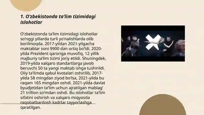 O'zbekistonda ijtimoiy sohada amalga oshirilayotgan o'zgarishlar mazmun va mohiyati 3