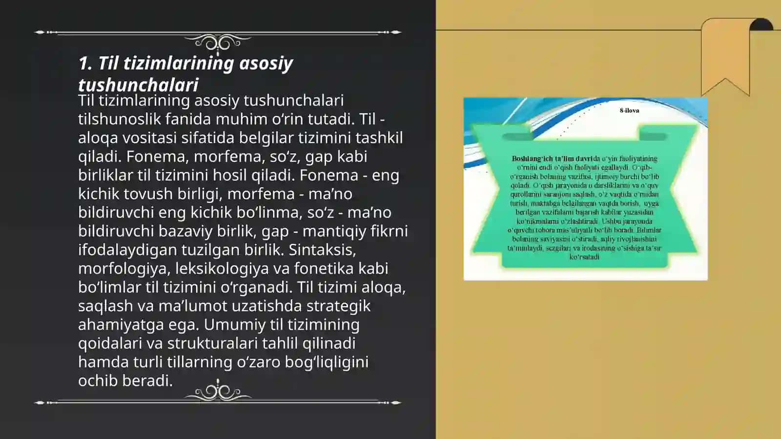 Til tizimi va nutqiy faoliyat 3