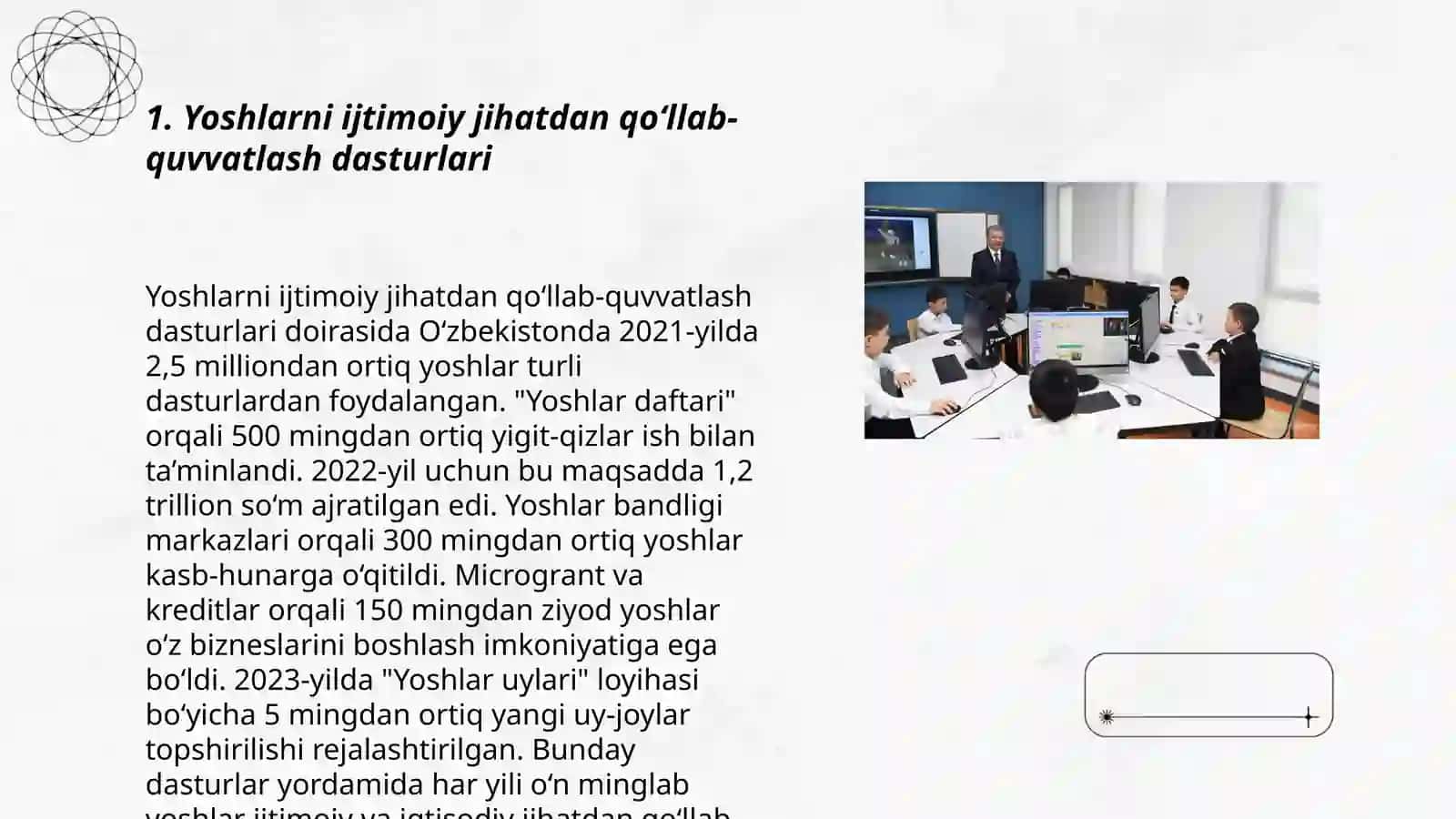 Yangi taraqqiyot davrida yoshlarni ijtimoiy rivojlantirish 3