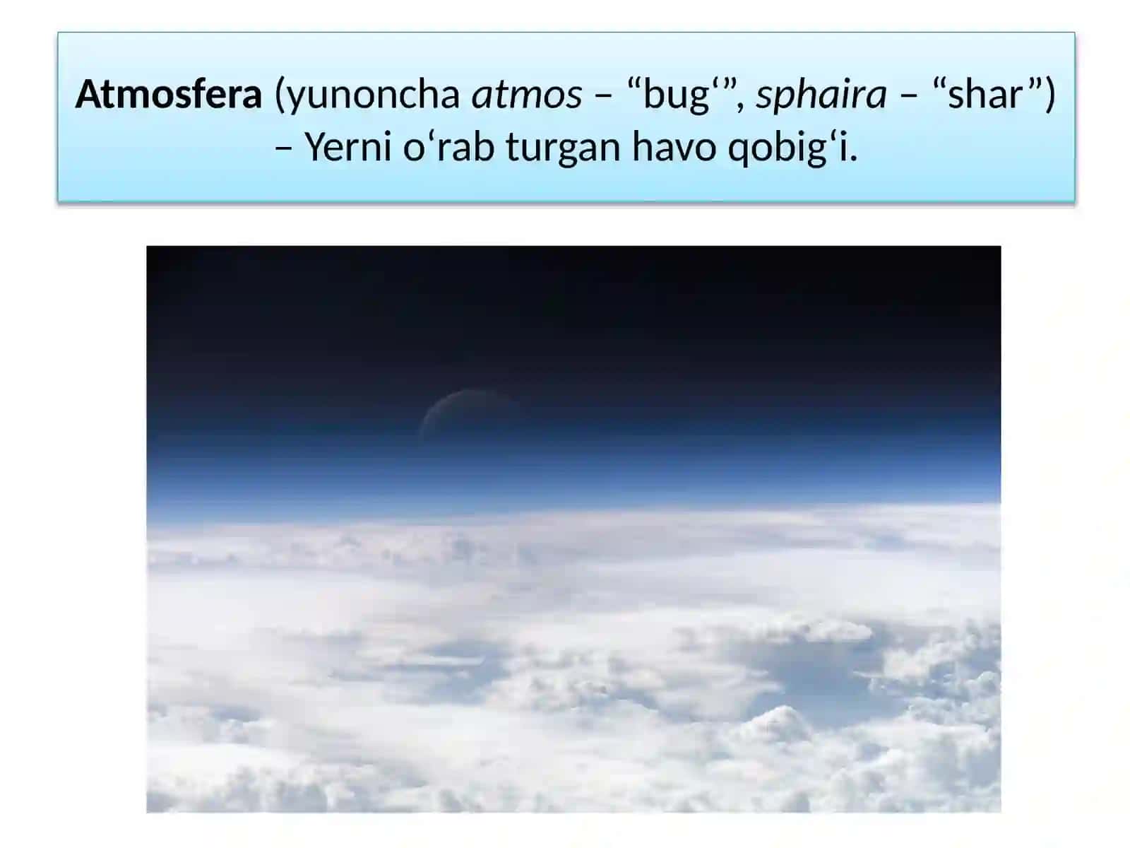ATMOSFERANING TUZILISHI 3