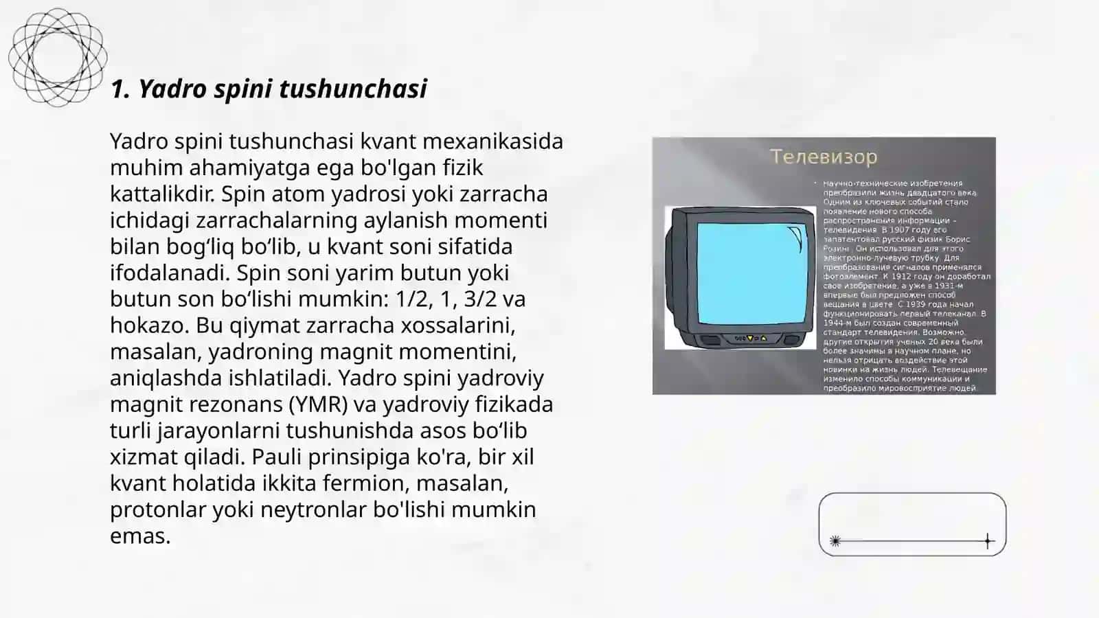 Yadro spini va uning magnit momenti 3