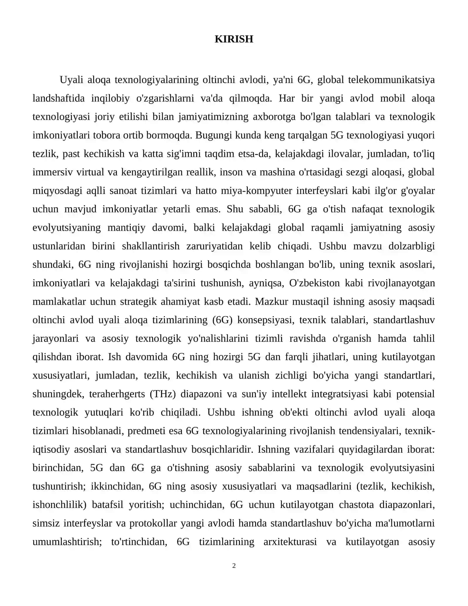 Oltinchi avlod uyali aloqa tizimlari 3