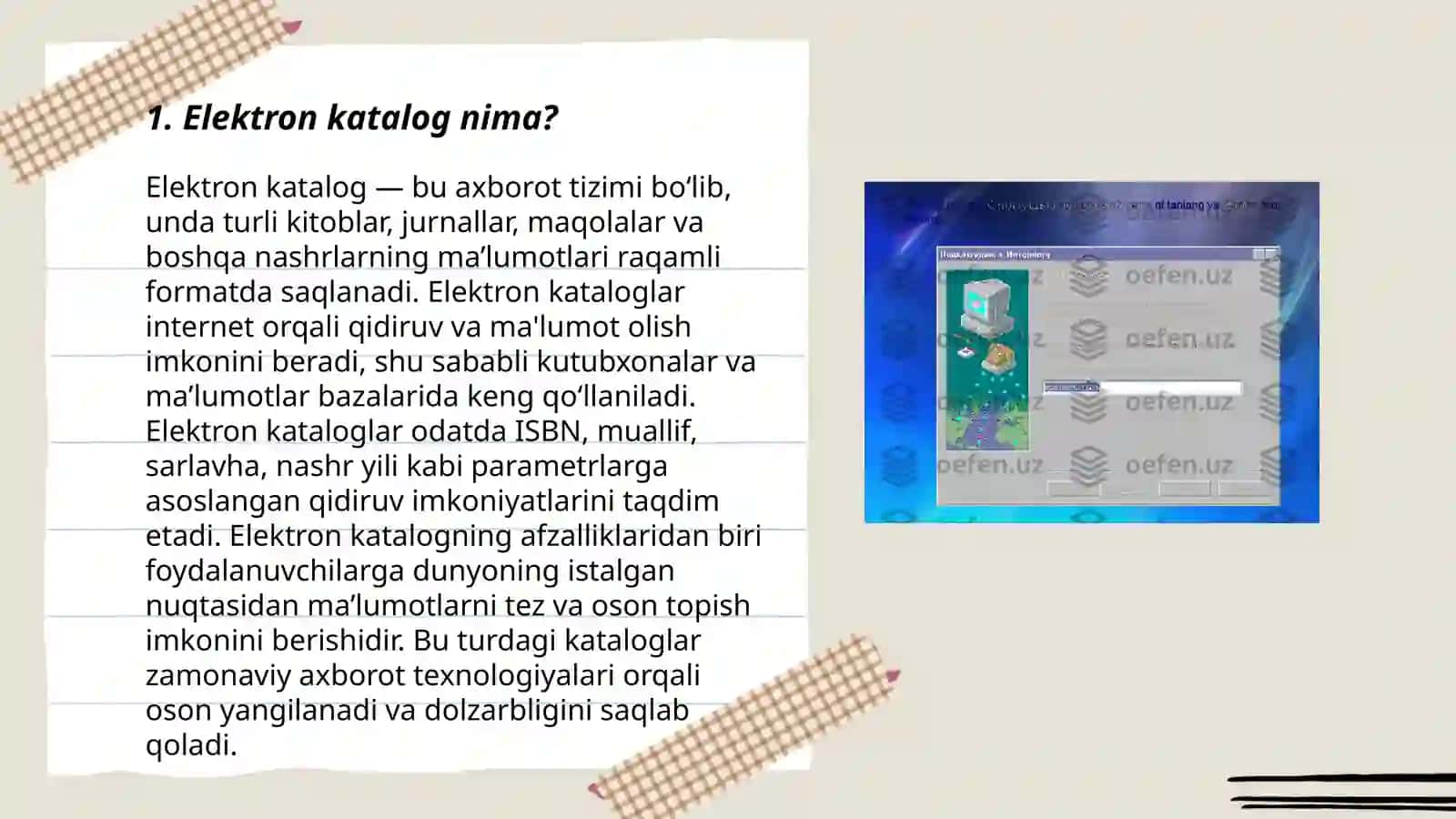 Elektron katalog yaratish tamoyillari 3
