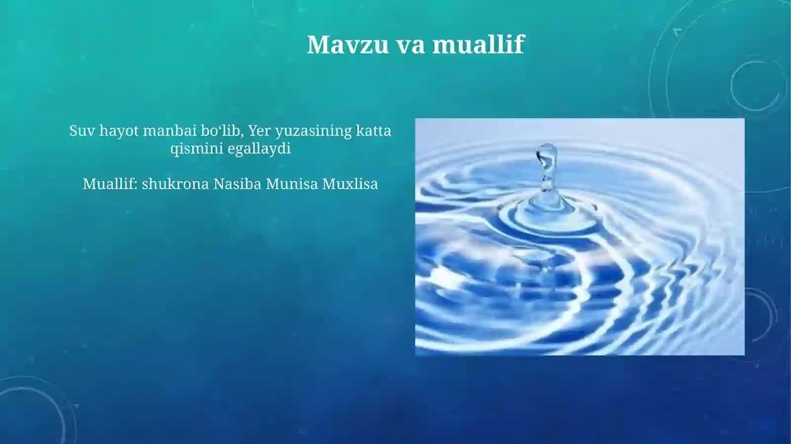 Suvning fizik va kimyoviy xususiyatlari 3