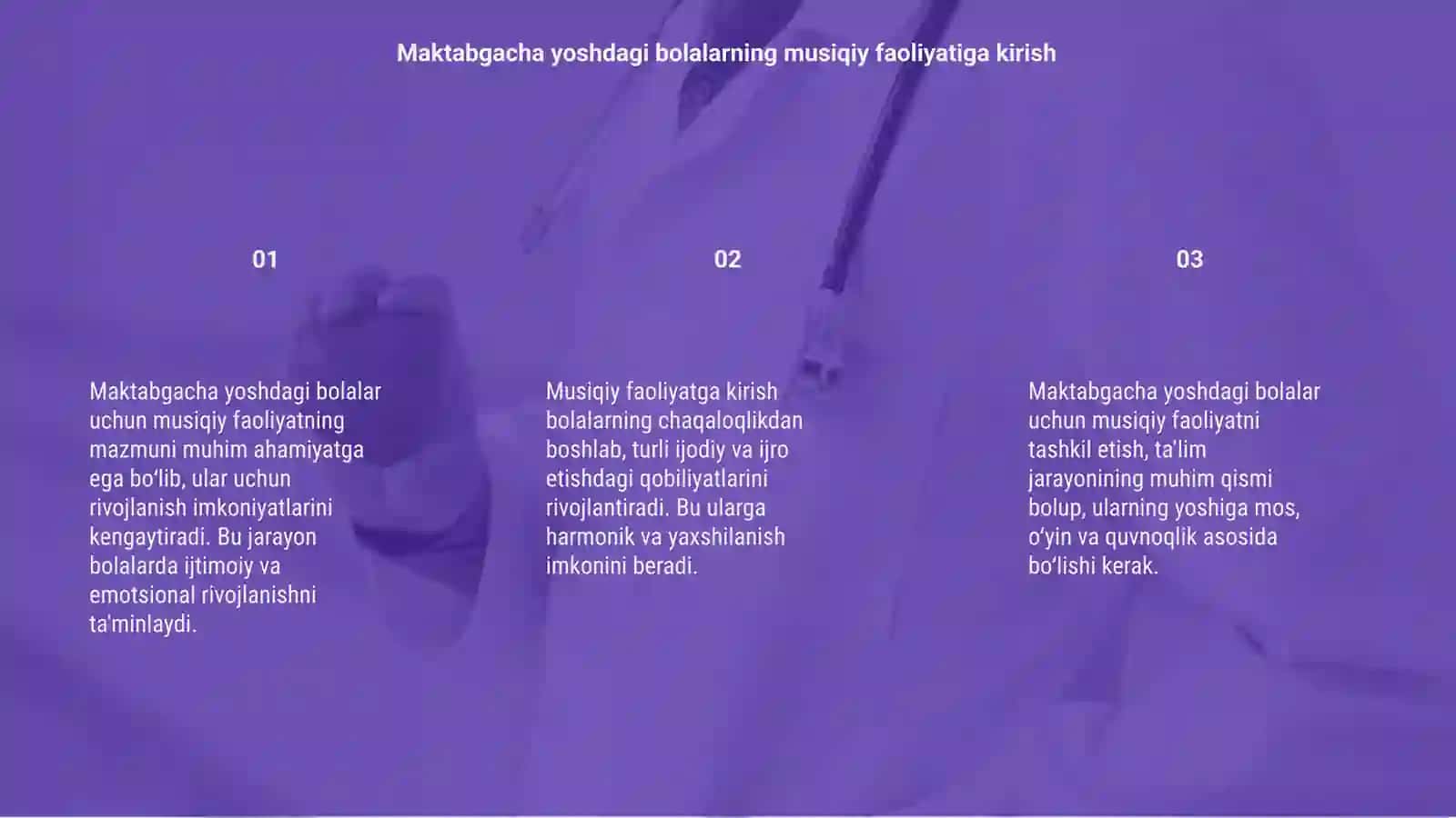 Maktabgacha yoshdagi bolalarning musiqiy faoliyati 3