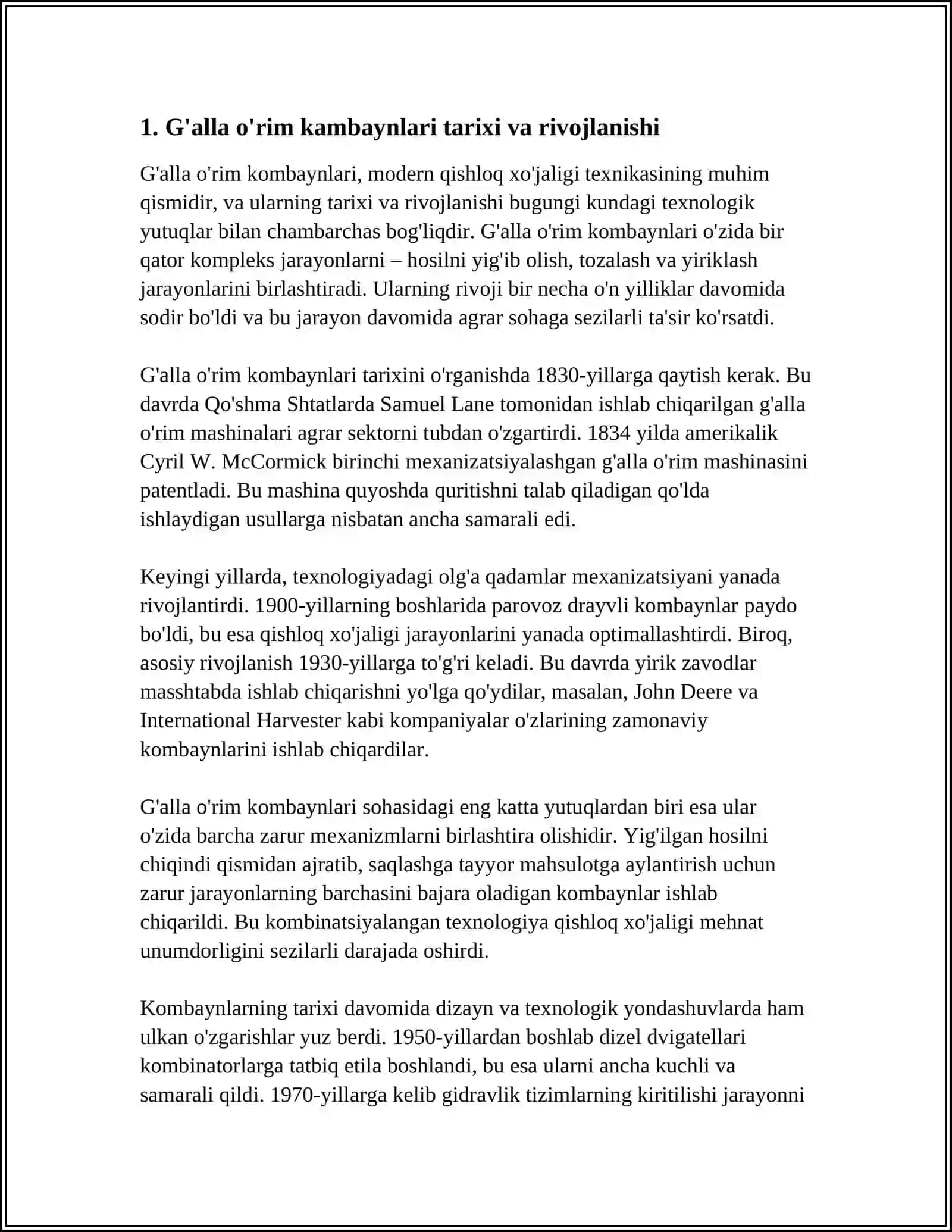 G'alla o'rim kambaynlar 3