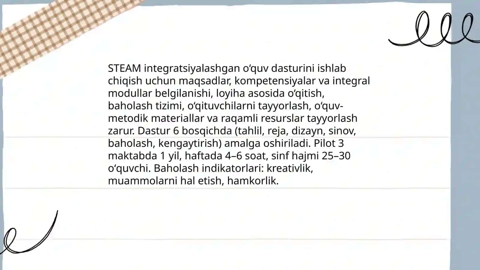 STEAM integratsiyalashgan ta'lim tizimi 3