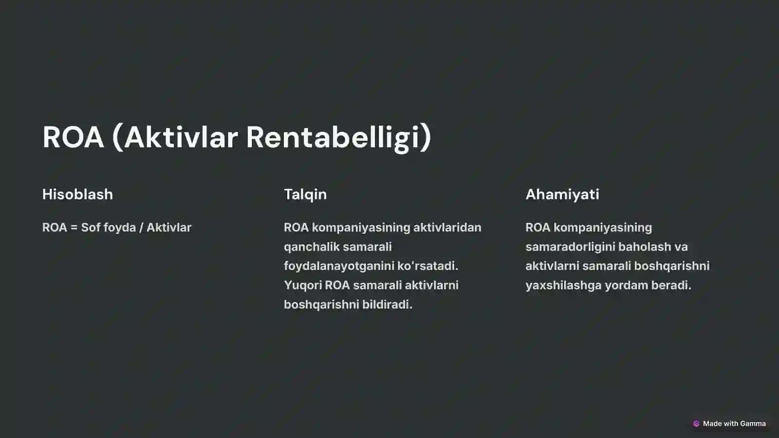 Moliyaviy Hisobotlarni Tahlil Qilish 3