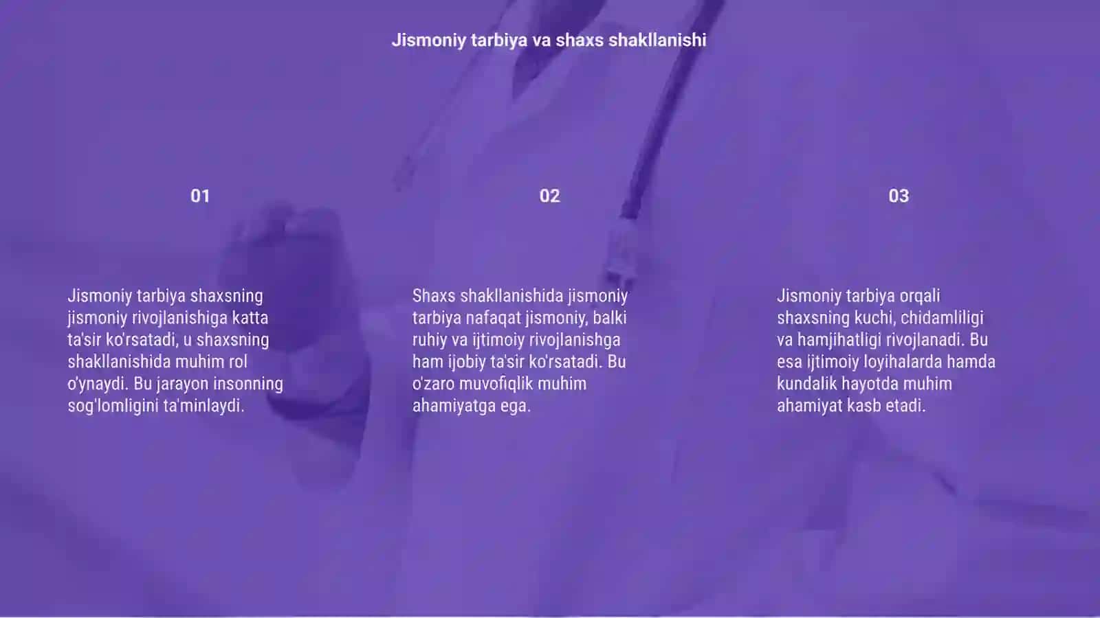Jismoniy tarbiya jarayonida shaxsning shakillanishdagi ahamiyati 3