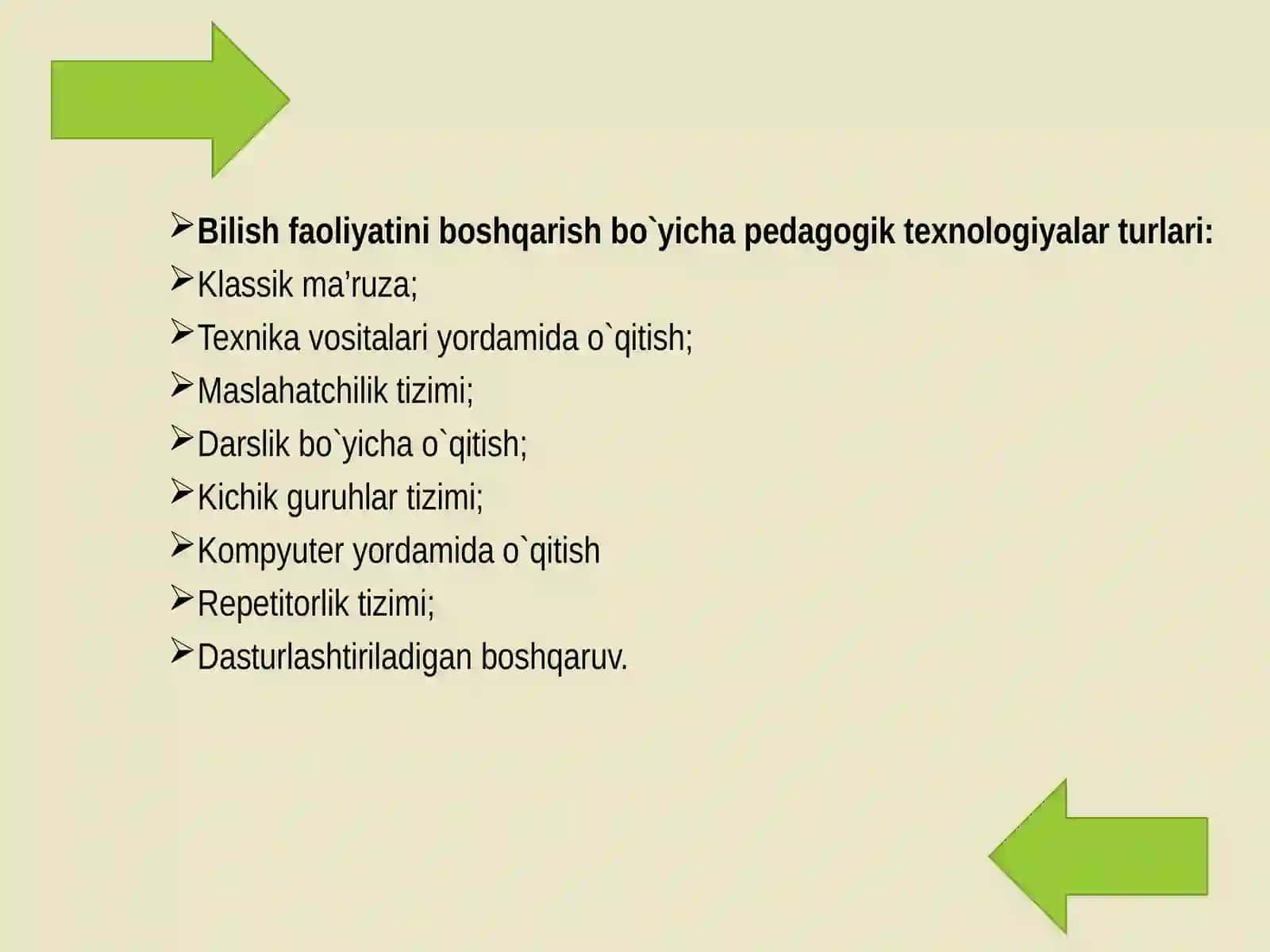 Pedagogik texnologiya turlari va innovatsion texnologiya 3