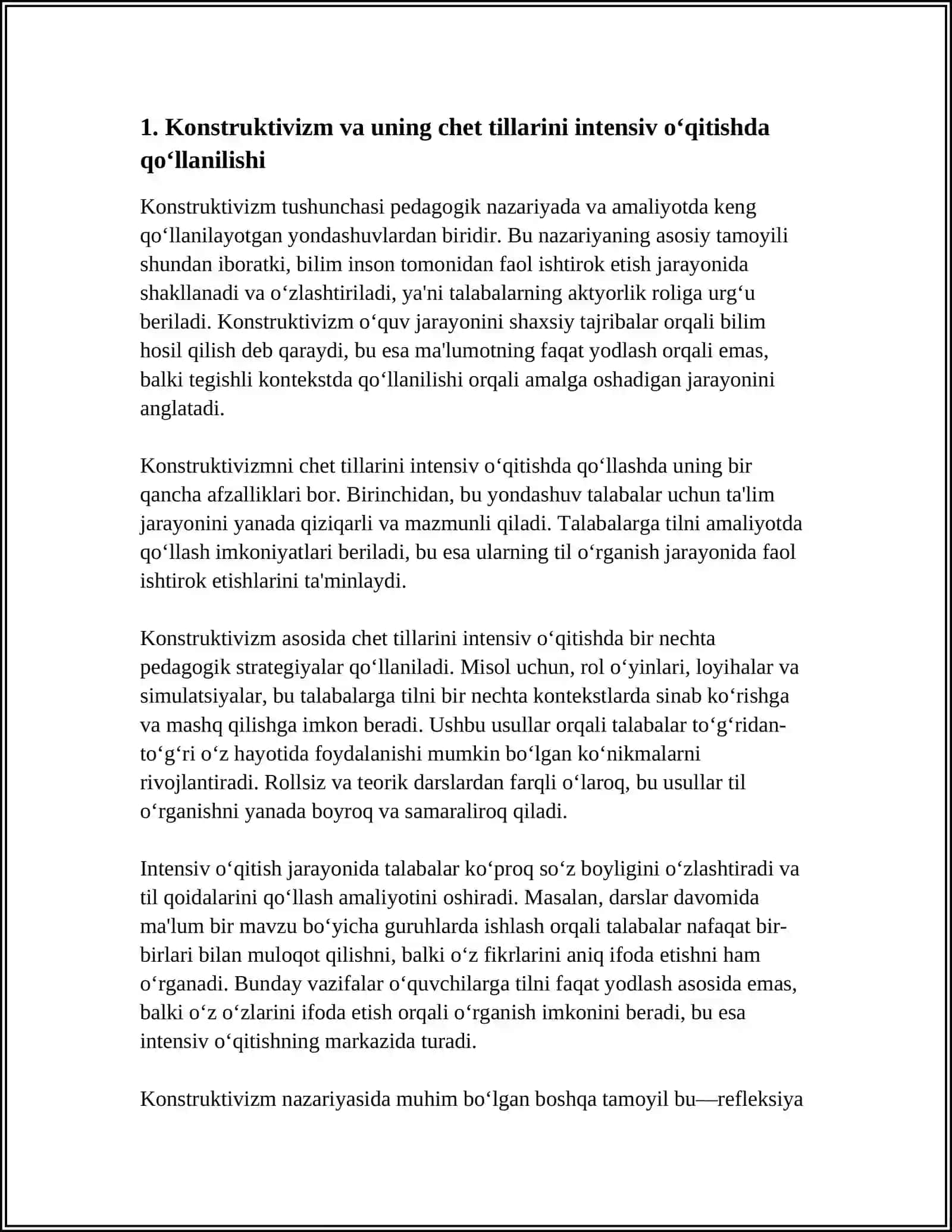 CHET TILLARINI INTENSIV O'QITISHDA FOYDALANILADIGAN ZAMONAVIY TA'LIM METODLARI 3