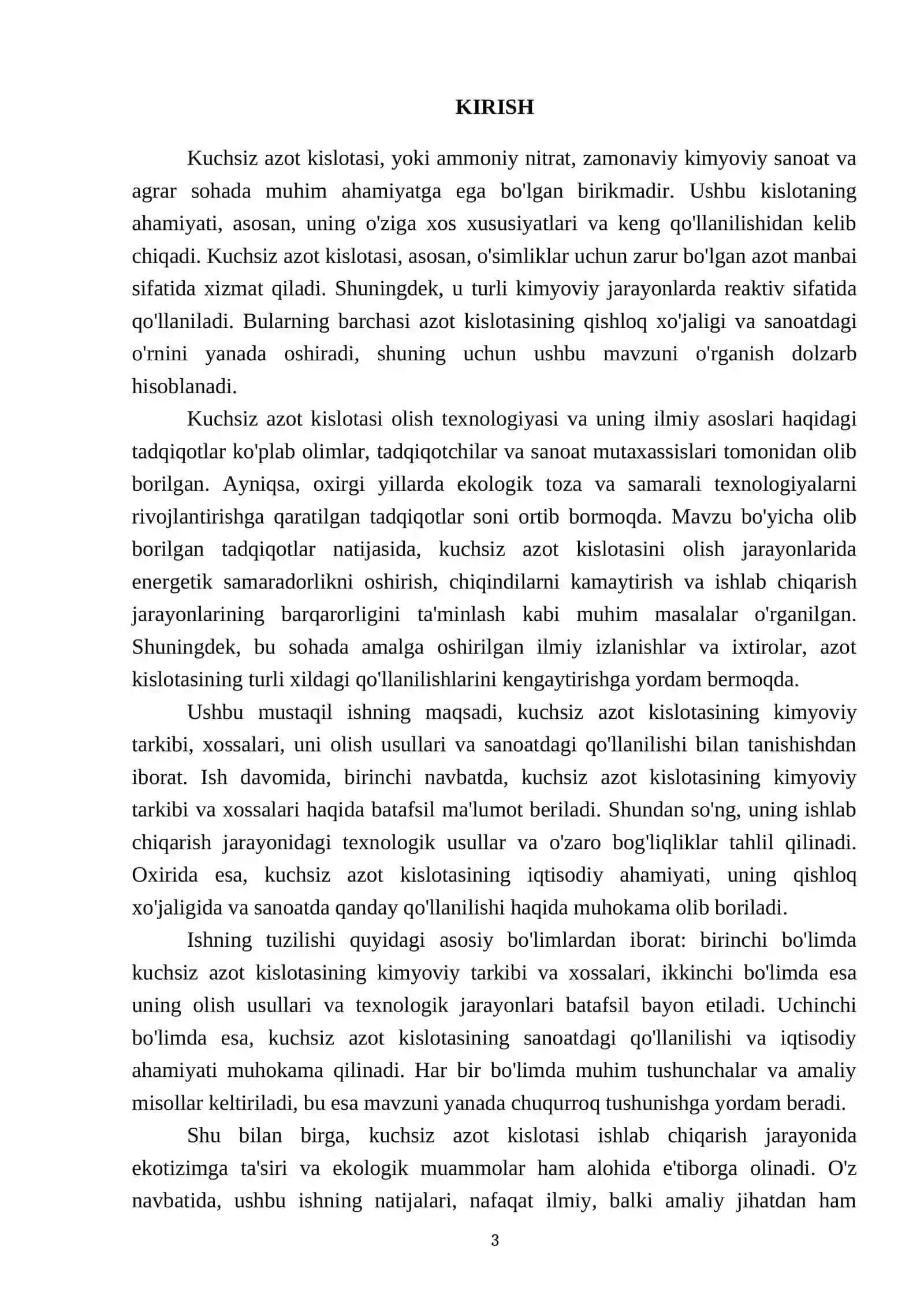 Kuchsiz azot kislotasi olish texnologiyasi 3