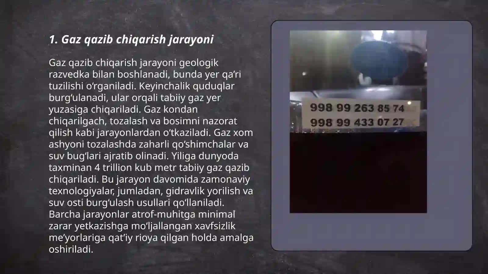 Gaz qazib chiqaringning ōsuvchi va doimiydavrlari uchun gaz konining ishlash korsatkichlarini aniqlash 3