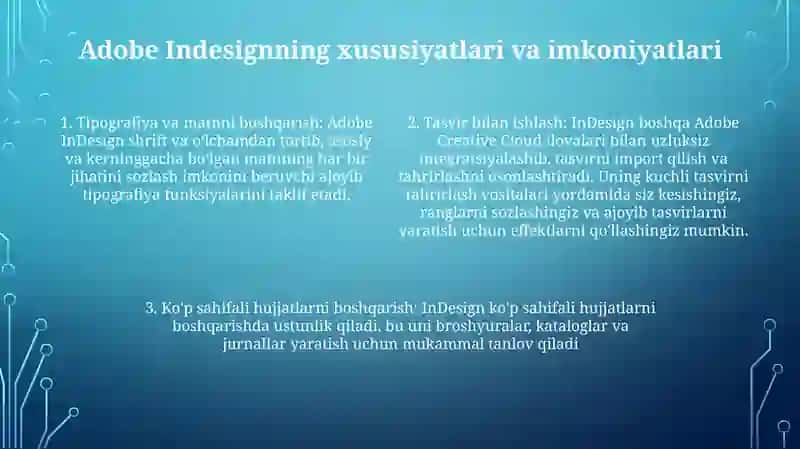 Adobe Indesign Dasturi Imkoniyatlari Bilan Tanishish 3