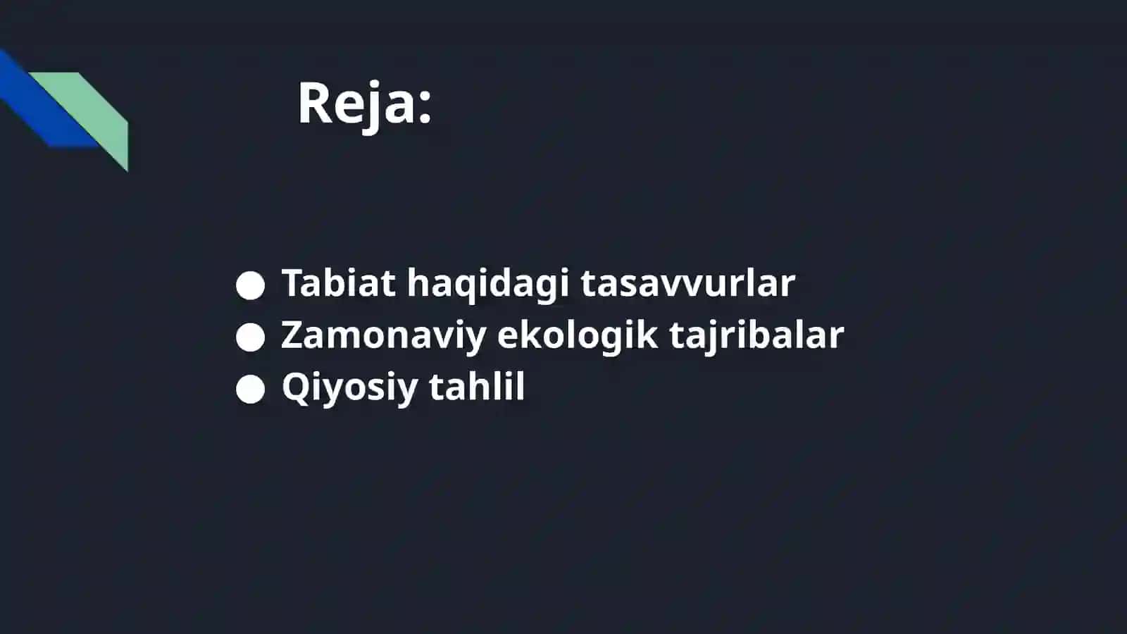 “ Avesto” dagi tabiat tasavvurlari va zamonaviy ekologik tajribalarni qiyosiy tahlil qilish 3