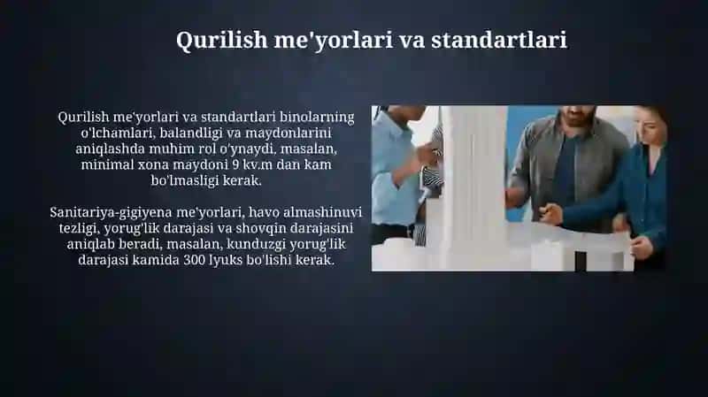 Turar joy binolarini interyerini shakllantirish uchun zarur talablar va sharoitlar 3