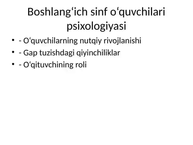Boshlang‘ich sinflarda gap mavzusini o‘rgatish metodikasi 3