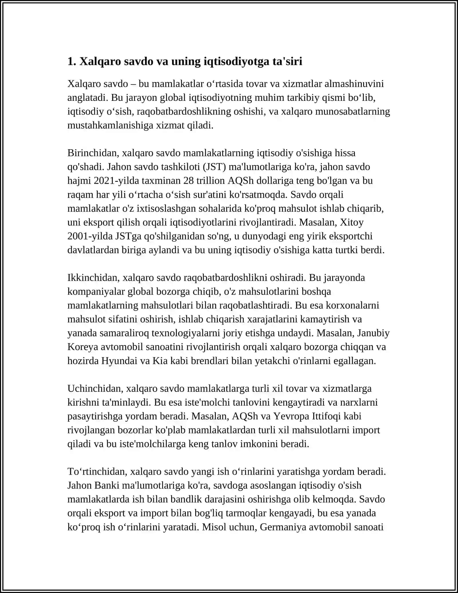 XUFYONA IQTISODIYOTNING UMUMJAHON XARAKTERI(TAVSIFI) 3
