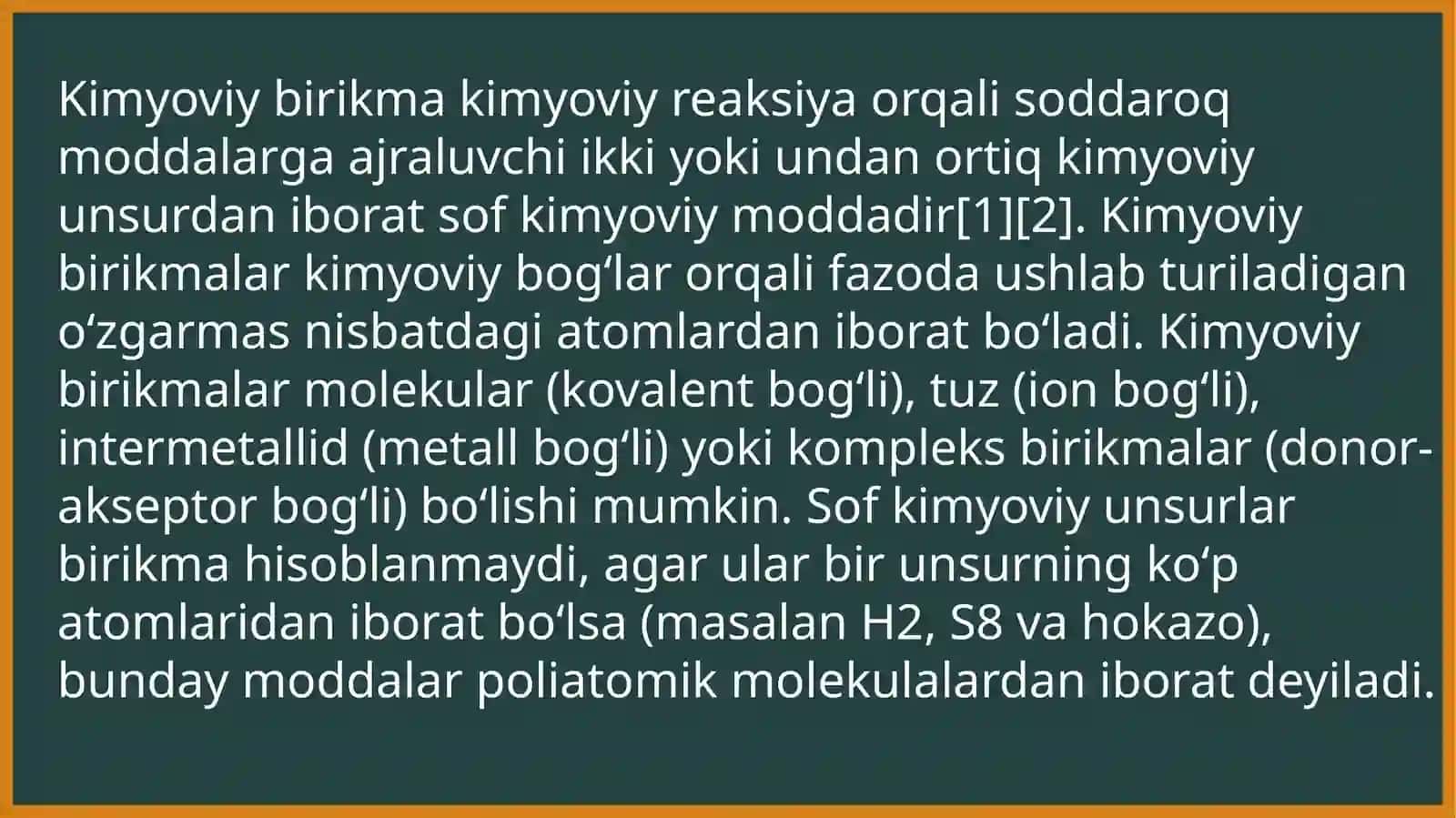 Kimyoviy birikmalar elektrolitlarning tuzilishi 3